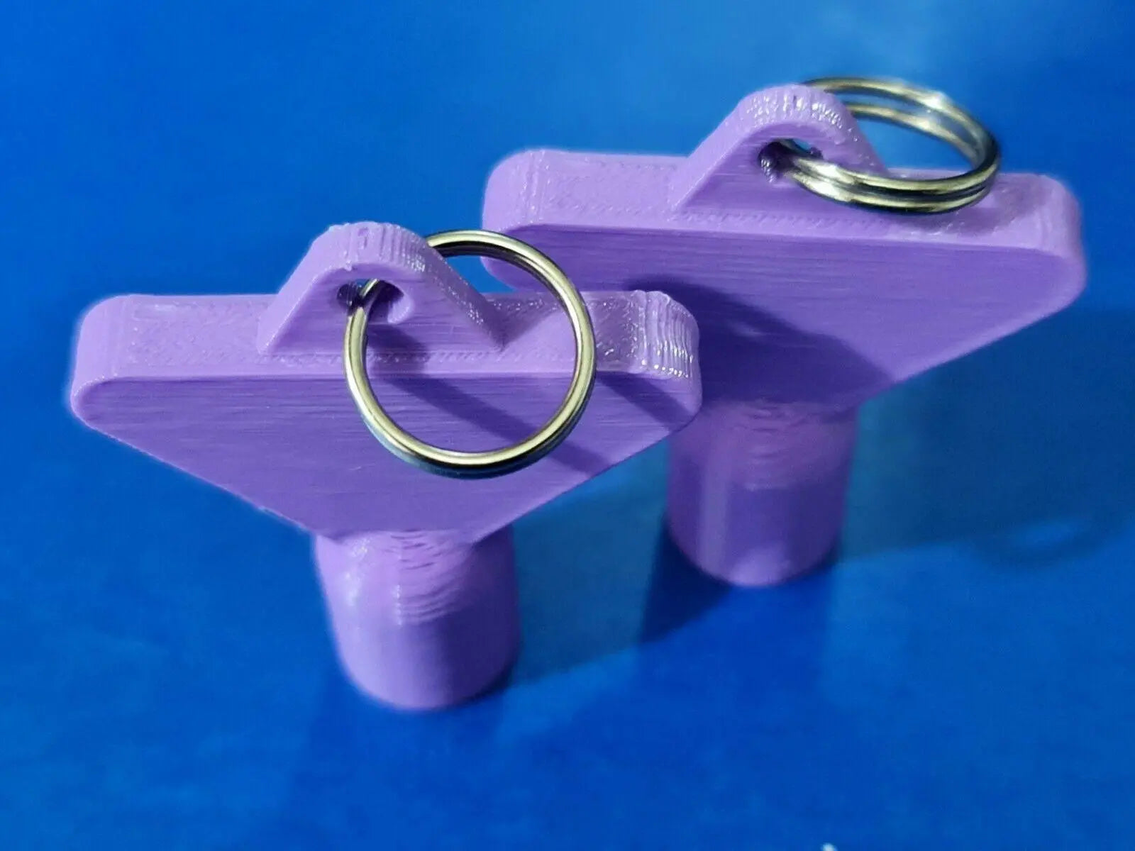 2 x Gas Electric Meter Box Utility Key Cupboard Purple PLA Plastic Biodegradable 3D Peak Print