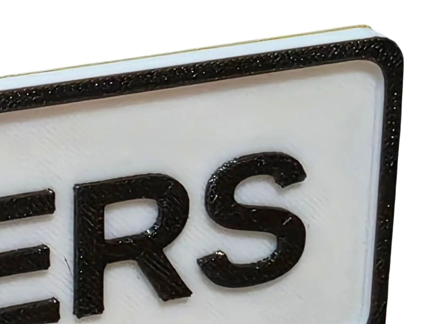 Letters sign plaque petg waterproof uv & heat resistant self adhesive postbox 3D Peak Print