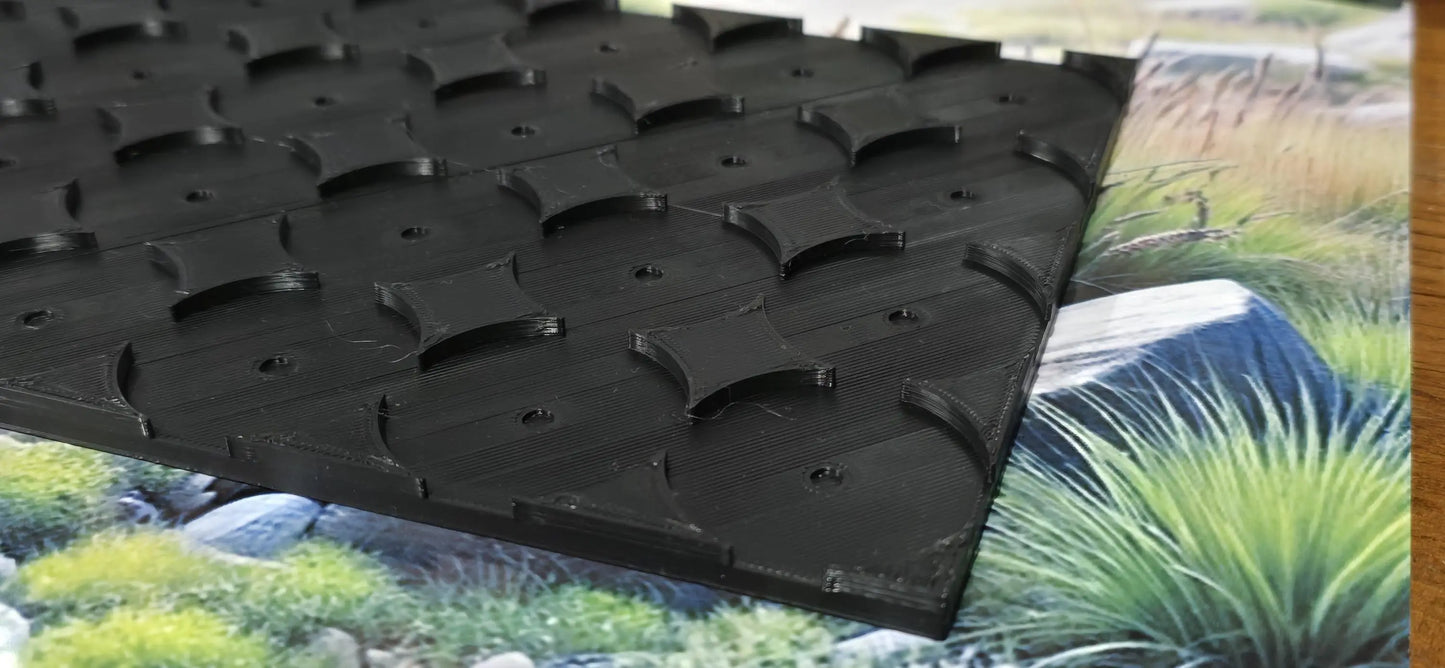 Wargaming Movement Trays 40mm (8 x 4) Round to Square Old World 3D Peak Print