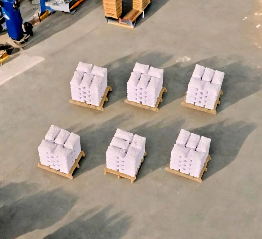 Pallets of white sacks wood pallet oo gauge 1:76 scale model railway (6 pack) 3D Peak Print