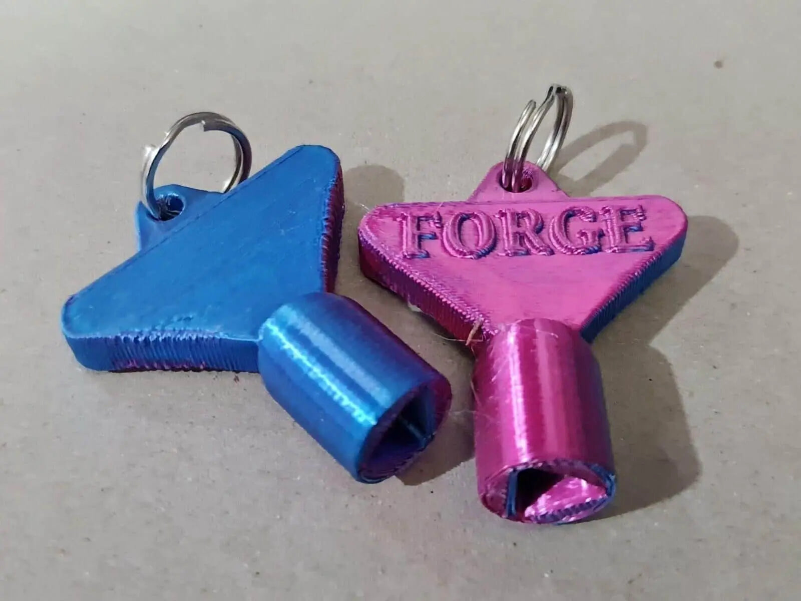 2 x gas electric meter box utility key cupboard two tone pla biodegradable 3D Peak Print