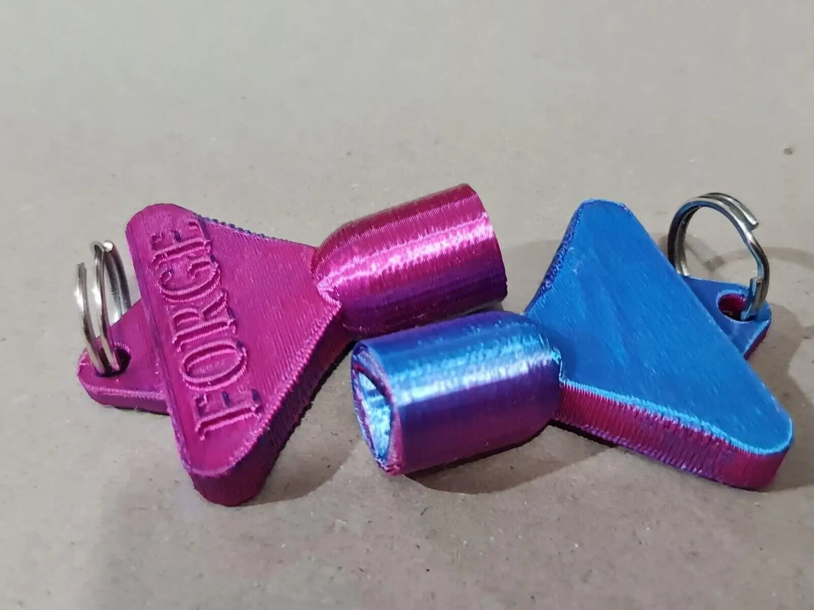 2 x gas electric meter box utility key cupboard two tone pla biodegradable 3D Peak Print