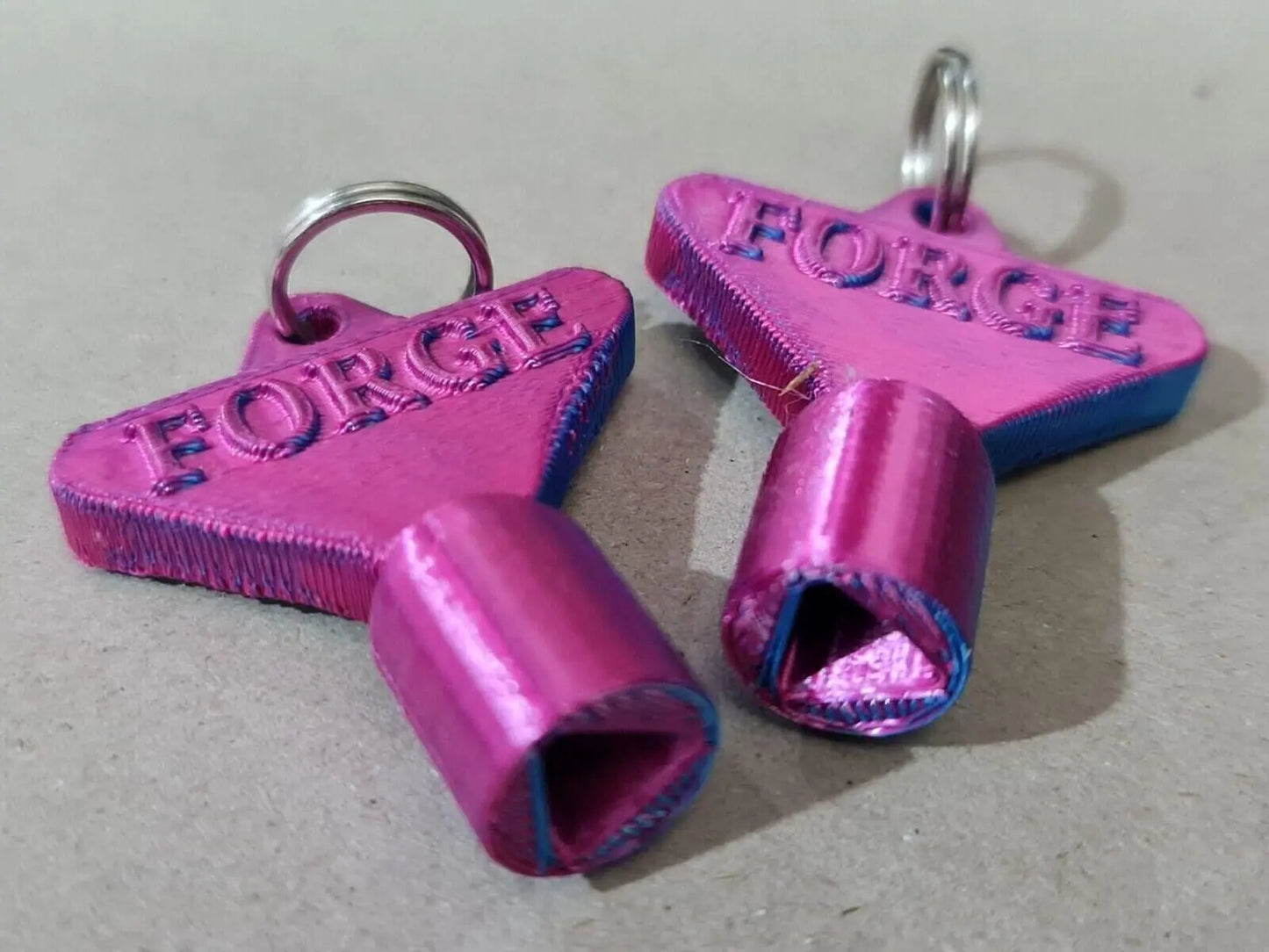 2 x gas electric meter box utility key cupboard two tone pla biodegradable 3D Peak Print