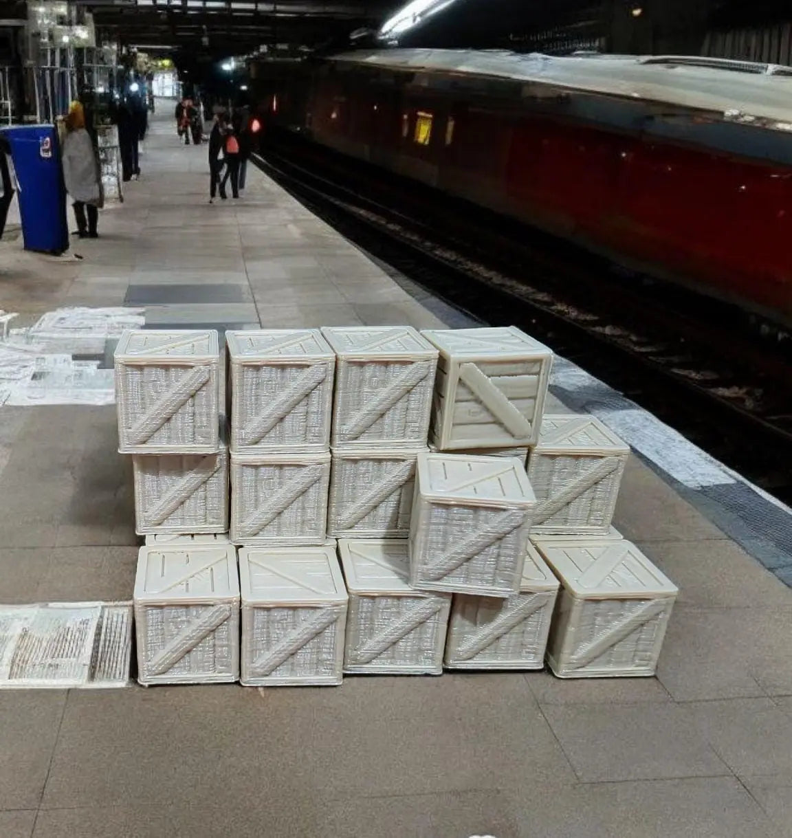 Wooden crates 3ft model train railway station freight new oo ho gauge 20 pack 3D Peak Print