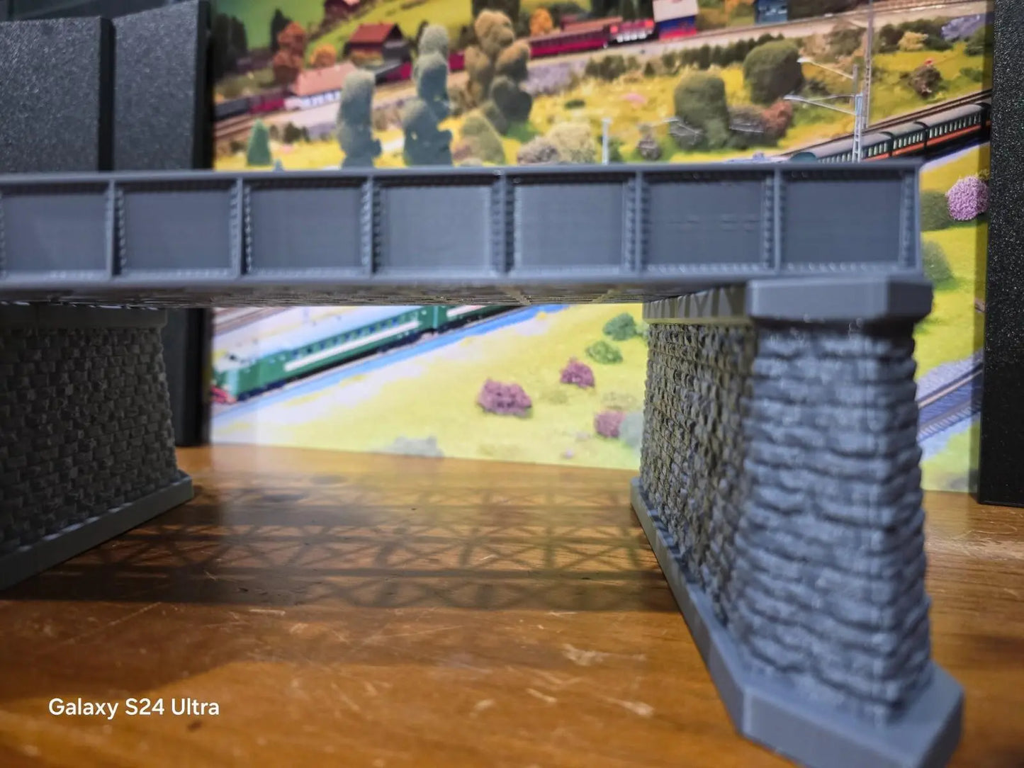 Ho gauge double track iron girder bridge model railway train layout 1:87 scale 3D Peak Print