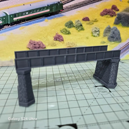 009 gauge iron girder bridge with stone piers – for oo scale narrow gauge layout 3D Peak Print