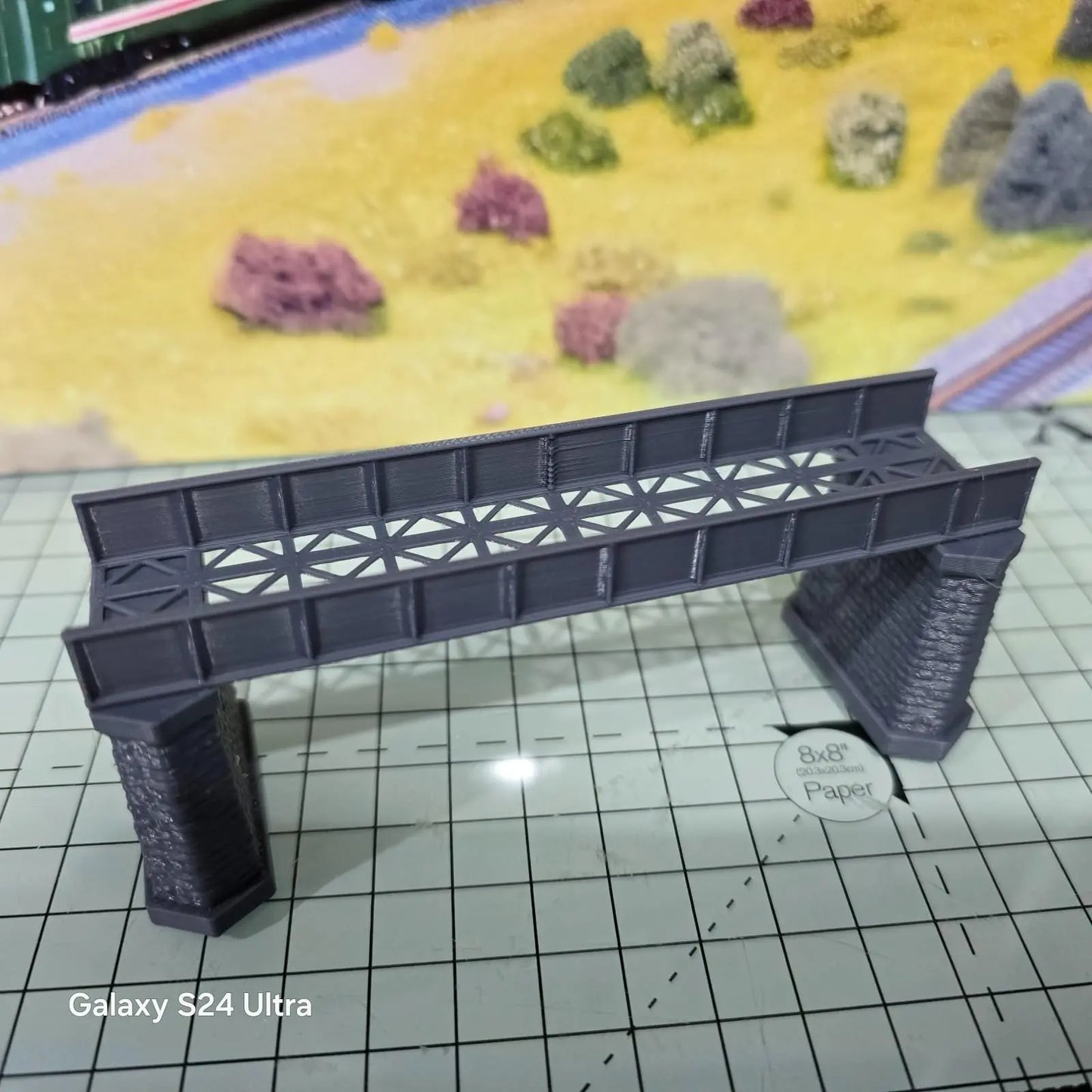 009 gauge iron girder bridge with stone piers – for oo scale narrow gauge layout 3D Peak Print
