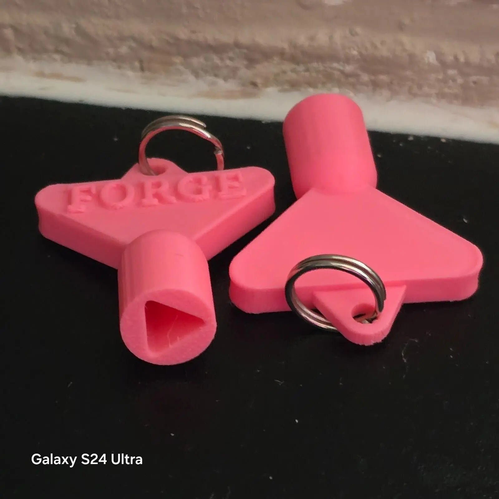 2 x gas electric meter box utility key cupboard pink pla plastic biodegradable 3D Peak Print