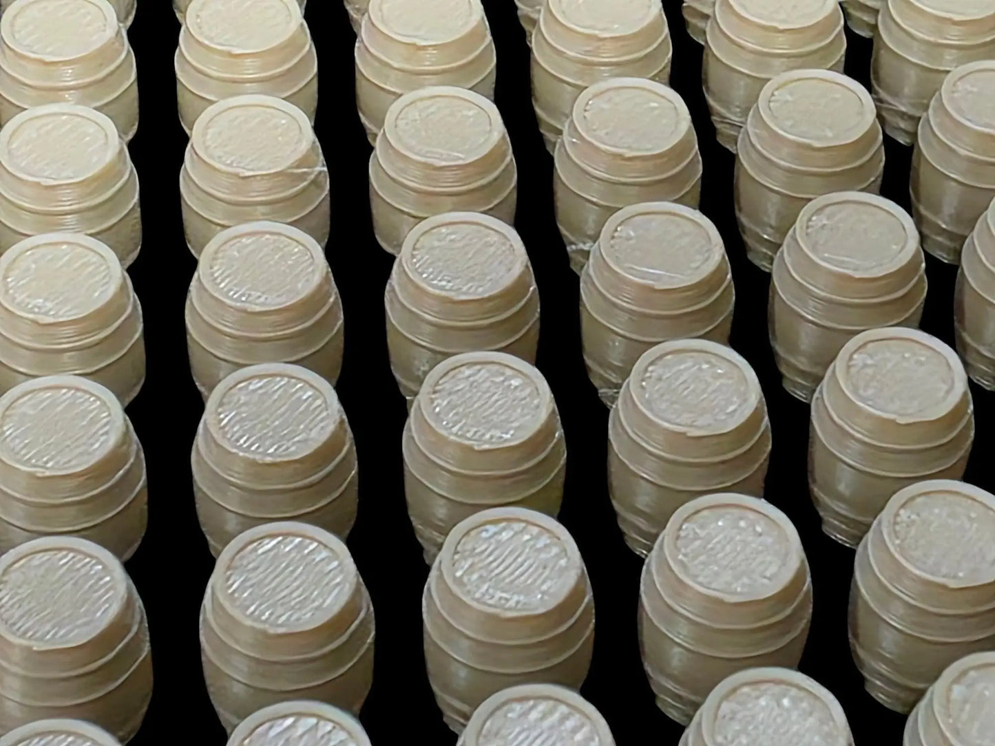 Whiskey barrels models train railway oo ho gauge 1:76 scale new 50 pack wood pla 3D Peak Print