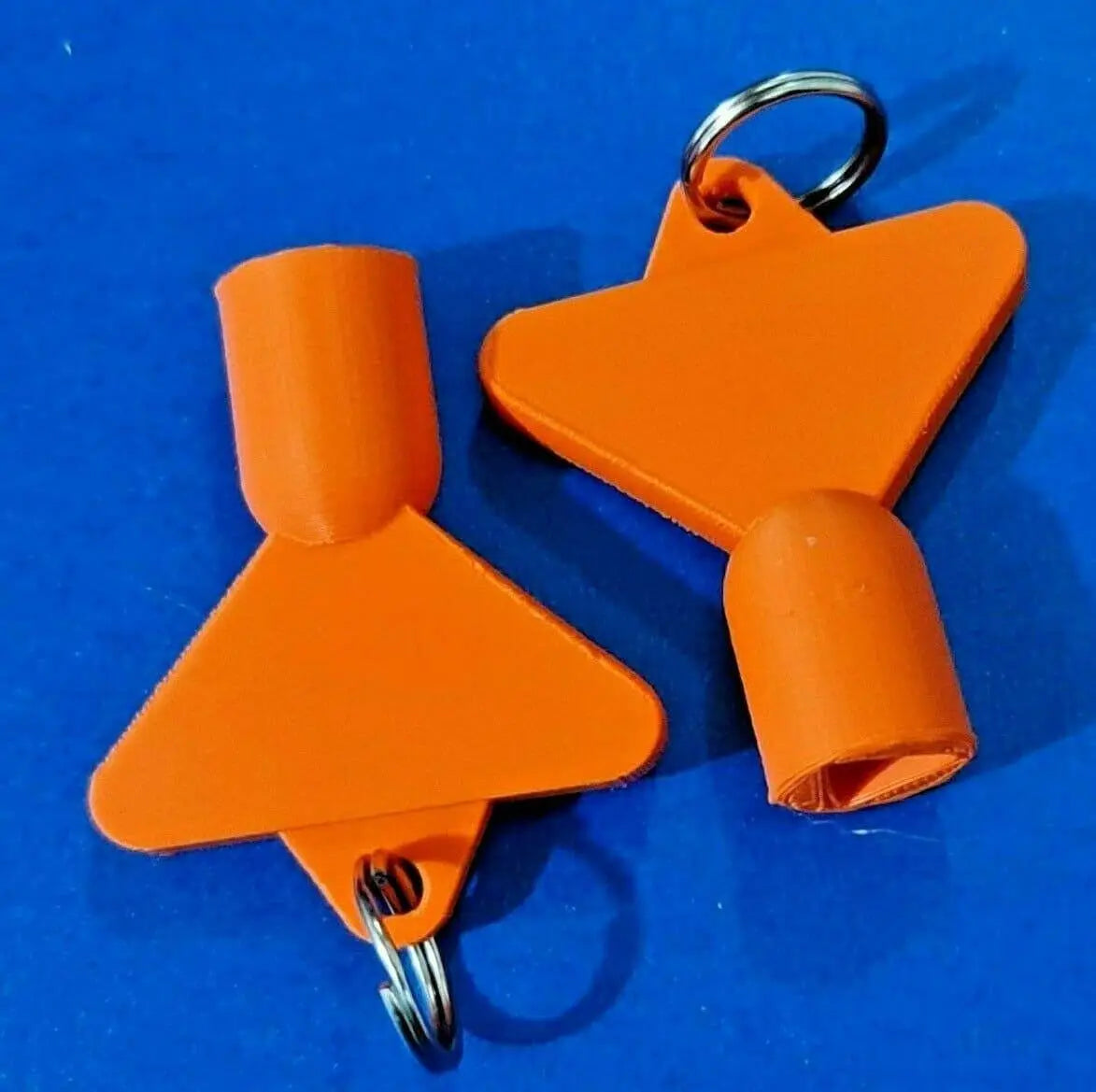 2 x Gas Electric Meter Box Utility Key Cupboard Orange PLA Plastic Biodegradable 3D Peak Print