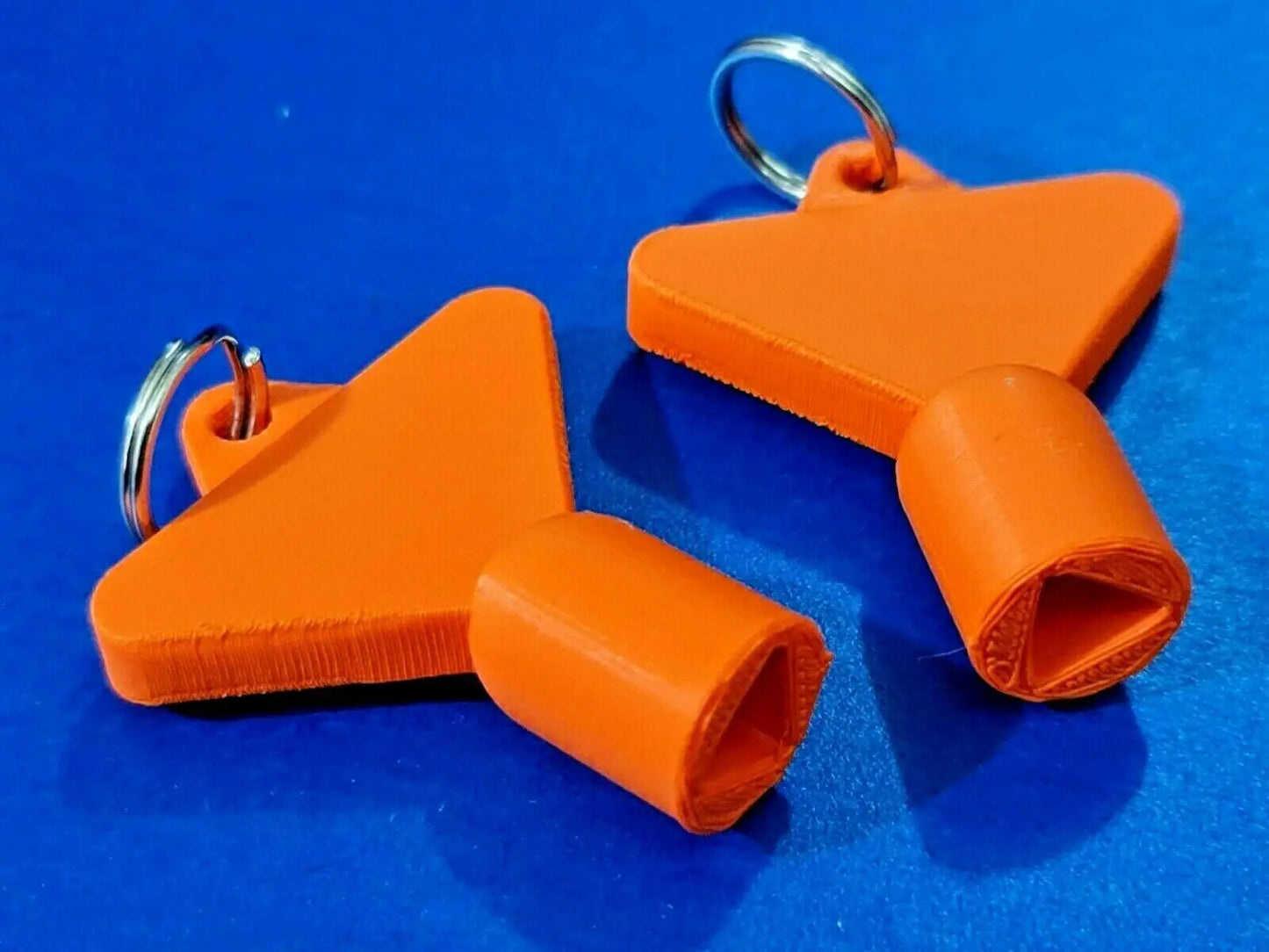 2 x Gas Electric Meter Box Utility Key Cupboard Orange PLA Plastic Biodegradable 3D Peak Print