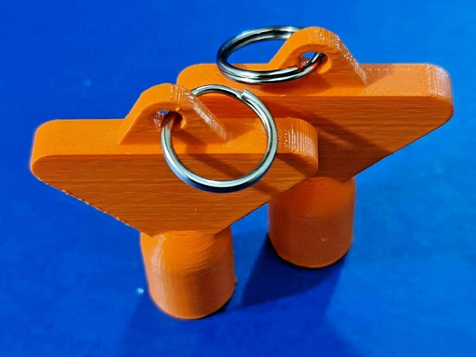 2 x Gas Electric Meter Box Utility Key Cupboard Orange PLA Plastic Biodegradable 3D Peak Print