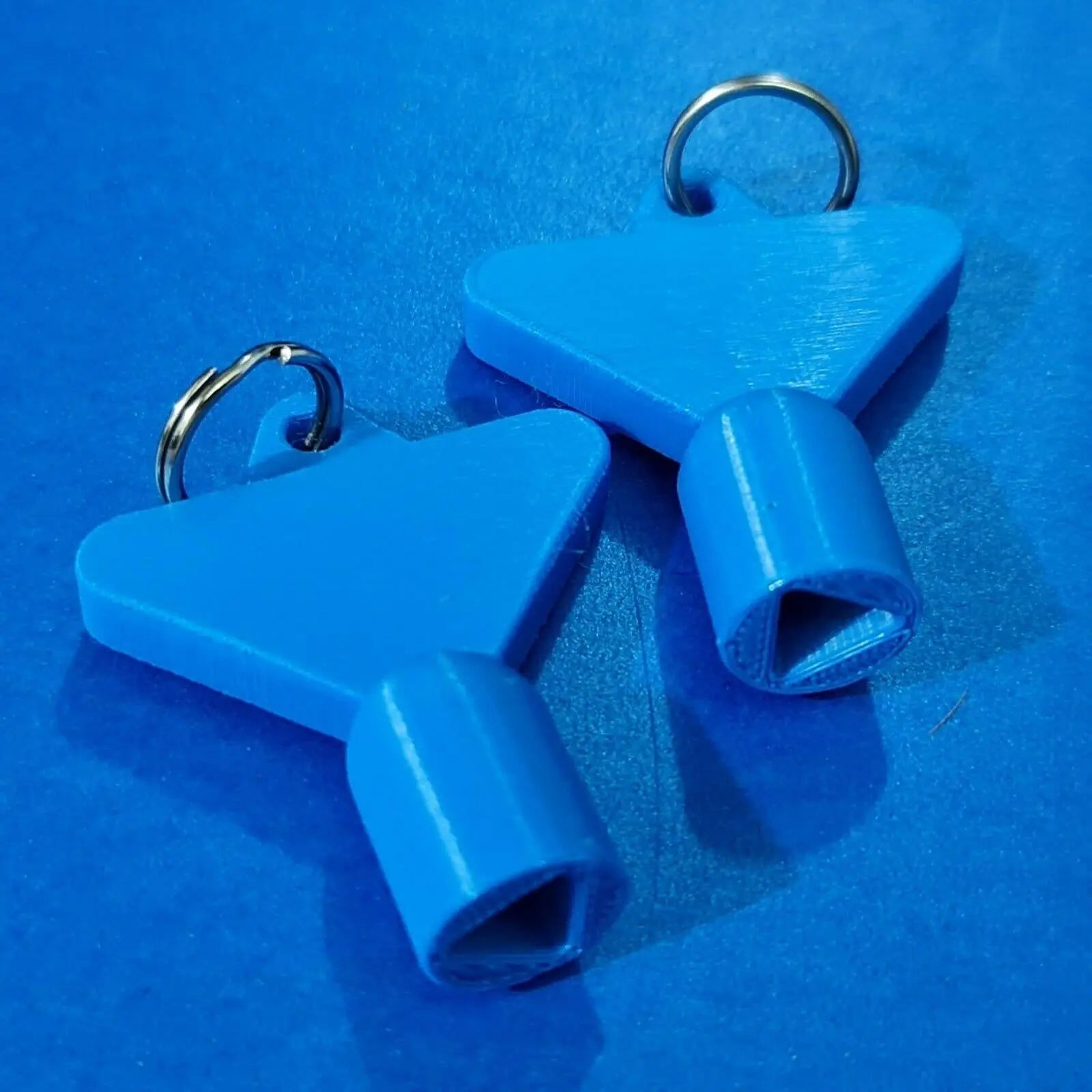 2 x Gas Electric Meter Box Utility Key Cupboard Blue PLA Plastic Biodegradable 3D Peak Print