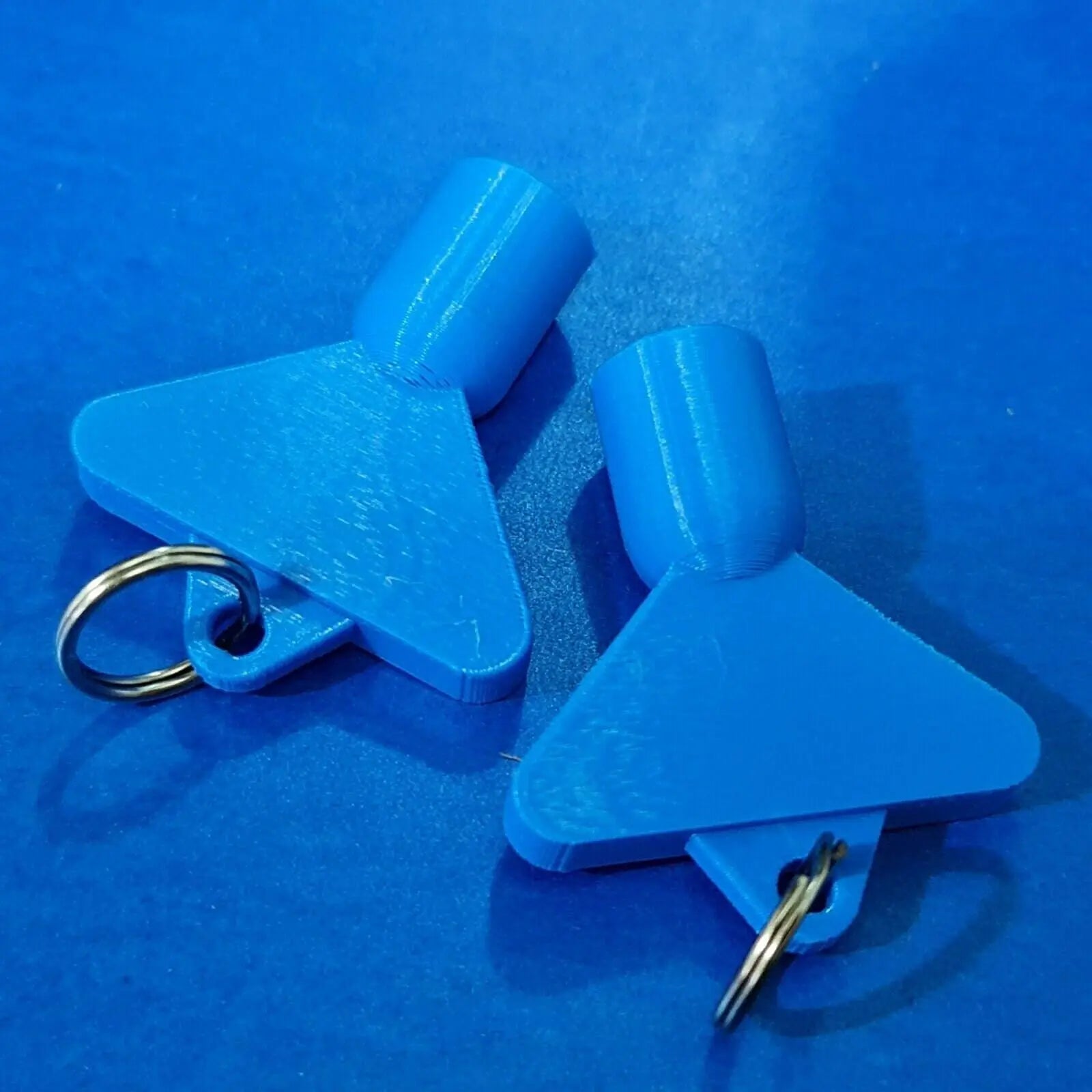 2 x Gas Electric Meter Box Utility Key Cupboard Blue PLA Plastic Biodegradable 3D Peak Print