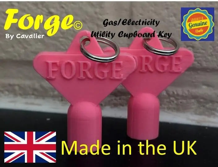 2 x Gas Electric Meter Box Utility Key Cupboard Pink PLA Plastic Biodegradable 3D Peak Print