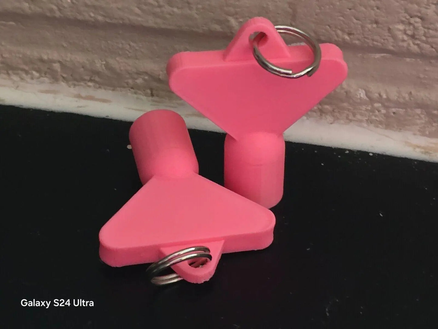 2 x Gas Electric Meter Box Utility Key Cupboard Pink PLA Plastic Biodegradable 3D Peak Print