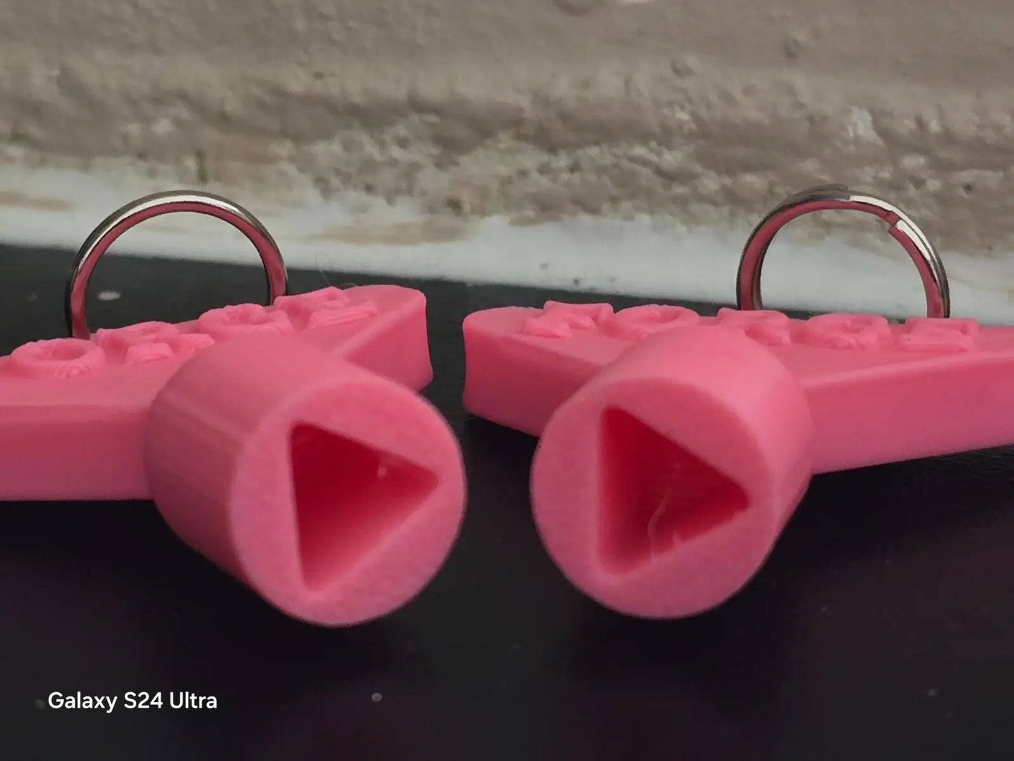 2 x Gas Electric Meter Box Utility Key Cupboard Pink PLA Plastic Biodegradable 3D Peak Print
