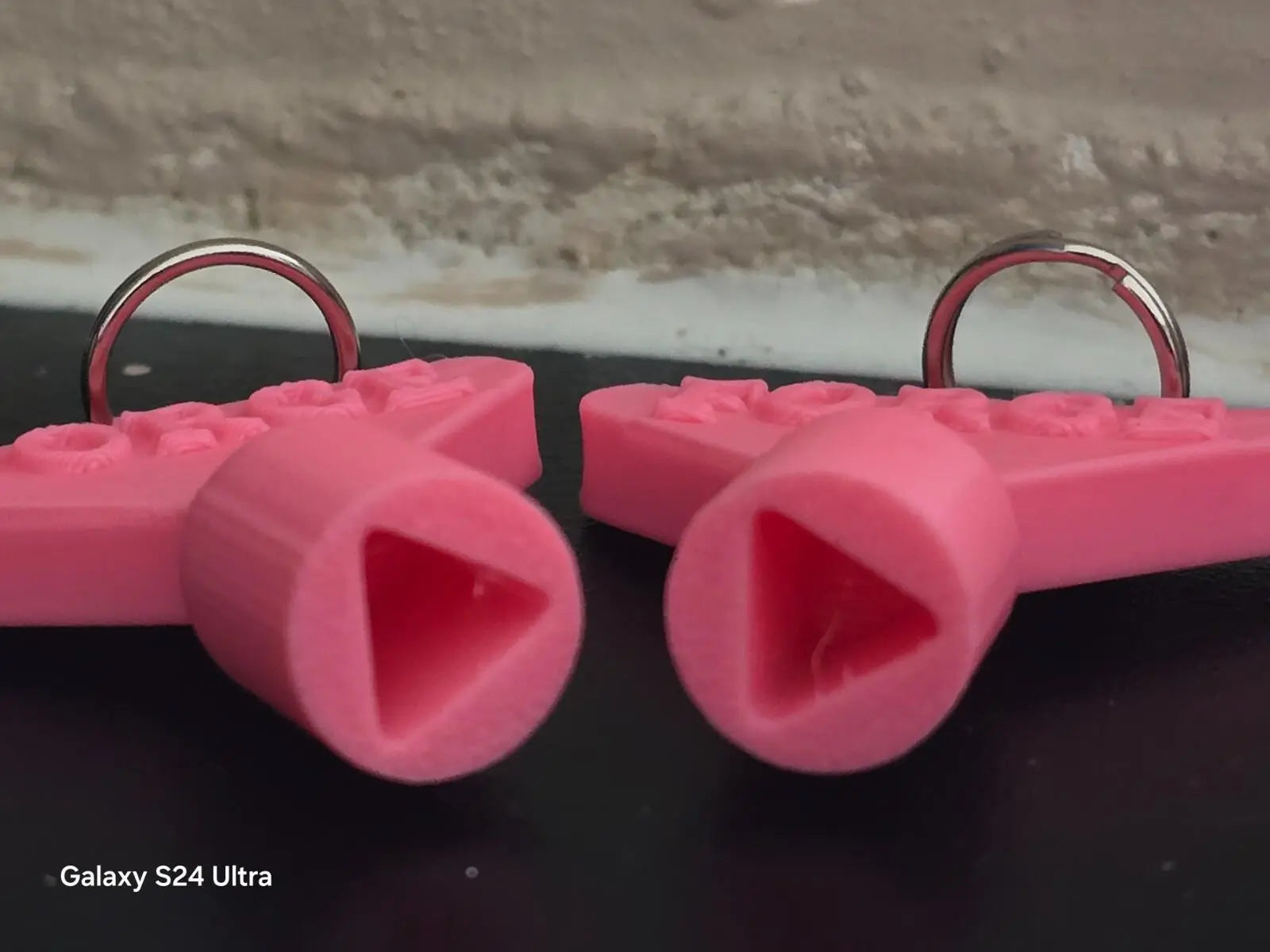 2 x Gas Electric Meter Box Utility Key Cupboard Pink PLA Plastic Biodegradable 3D Peak Print