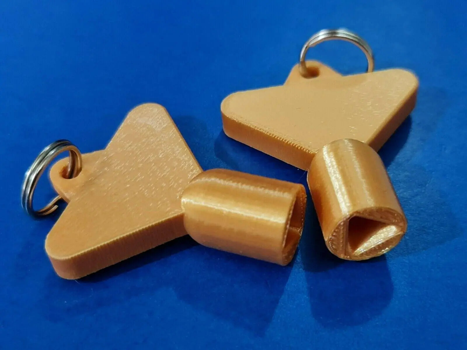 2 x Gas Electric Meter Box Utility Key Cupboard Silk Gold PLA Plastic 3D Peak Print