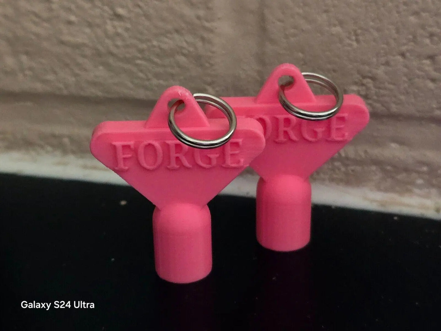 2 x Gas Electric Meter Box Utility Key Cupboard Pink PLA Plastic Biodegradable 3D Peak Print