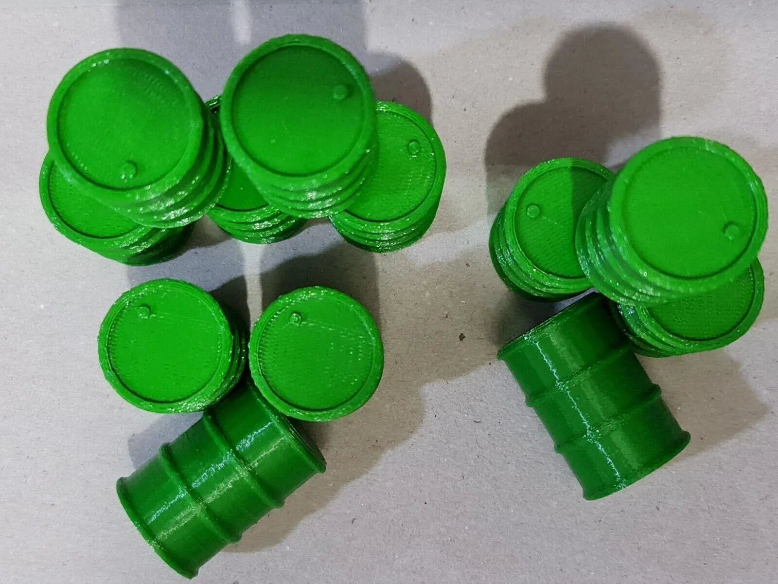 200L Oil Drums Barrels 12pcs 1:24 scale Diorama G Gauge Garden Railway Train 3D Peak Print