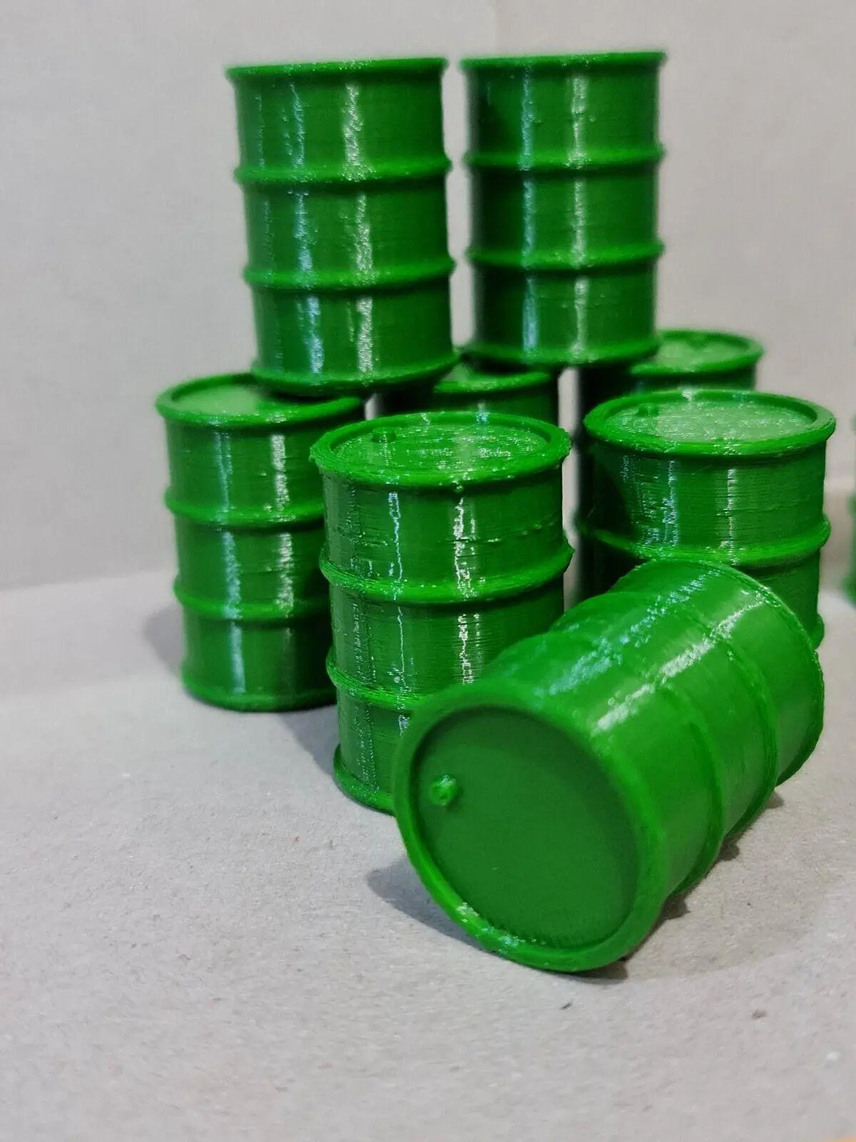 200L Oil Drums Barrels 12pcs 1:24 scale Diorama G Gauge Garden Railway Train 3D Peak Print