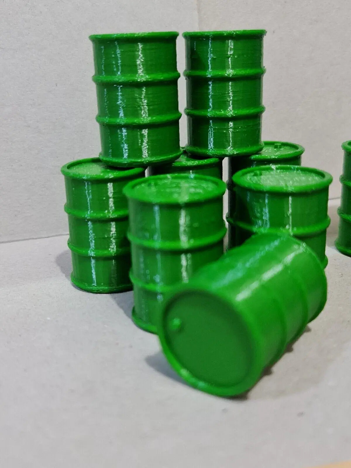 200L Oil Drums Barrels 12pcs 1:24 scale Diorama G Gauge Garden Railway Train 3D Peak Print