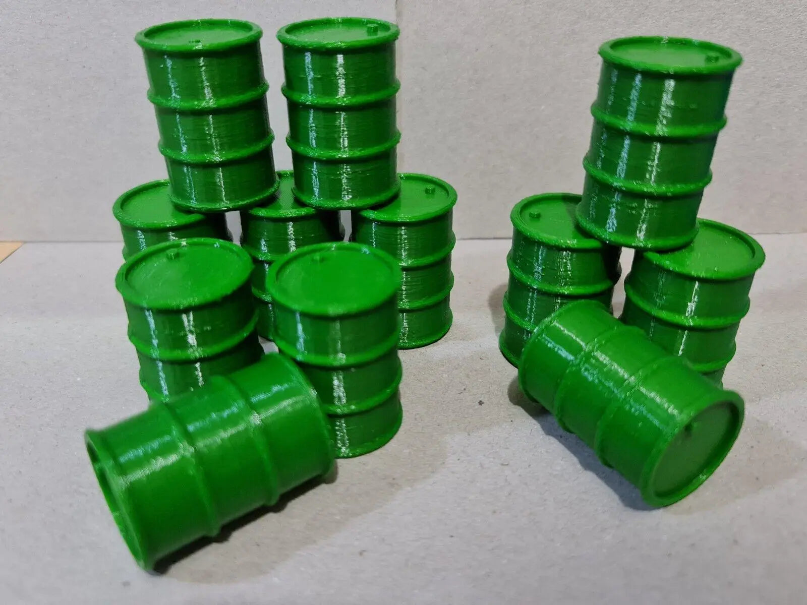 200L Oil Drums Barrels 12pcs 1:24 scale Diorama G Gauge Garden Railway Train 3D Peak Print
