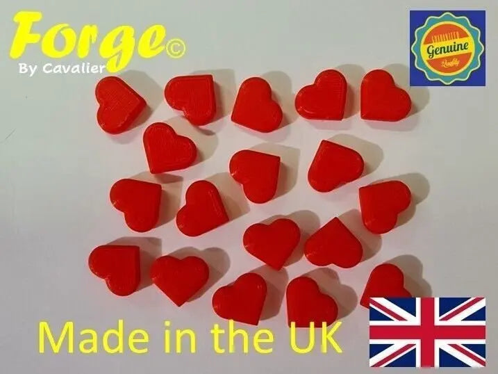 18 x Love Letter Pocket Token Love Hearts 20mm Valentine Wedding Decorations 3D Peak Print