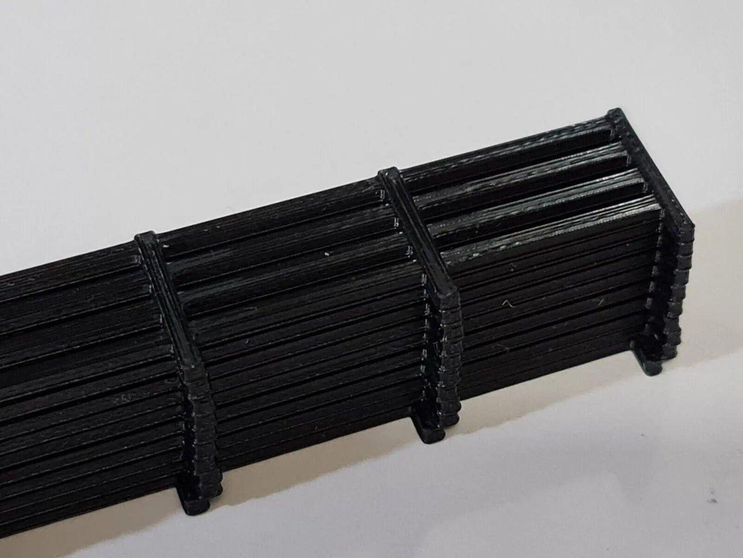 Fencing Railings OO HO New 10 Pack Black  Gauge 1:76 Scale Models Train Railway 3D Peak Print