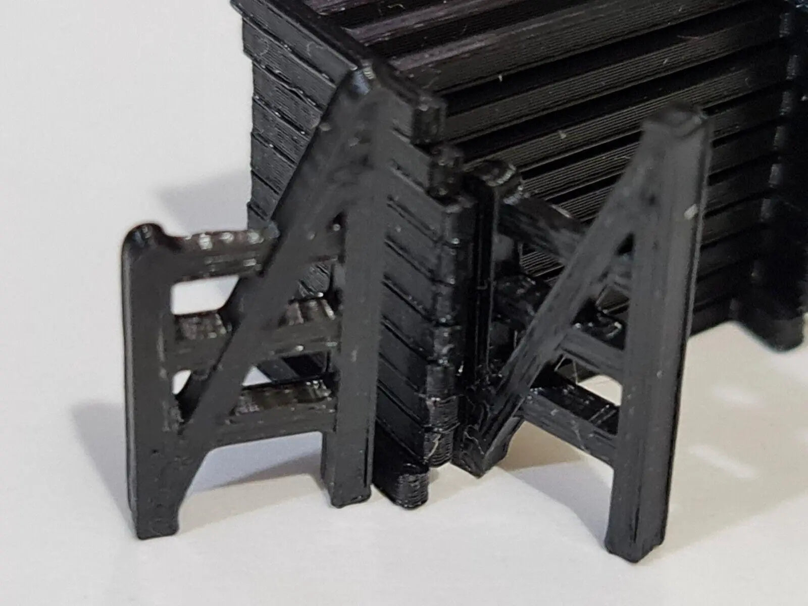 Fencing Railings OO HO New 10 Pack Black  Gauge 1:76 Scale Models Train Railway 3D Peak Print