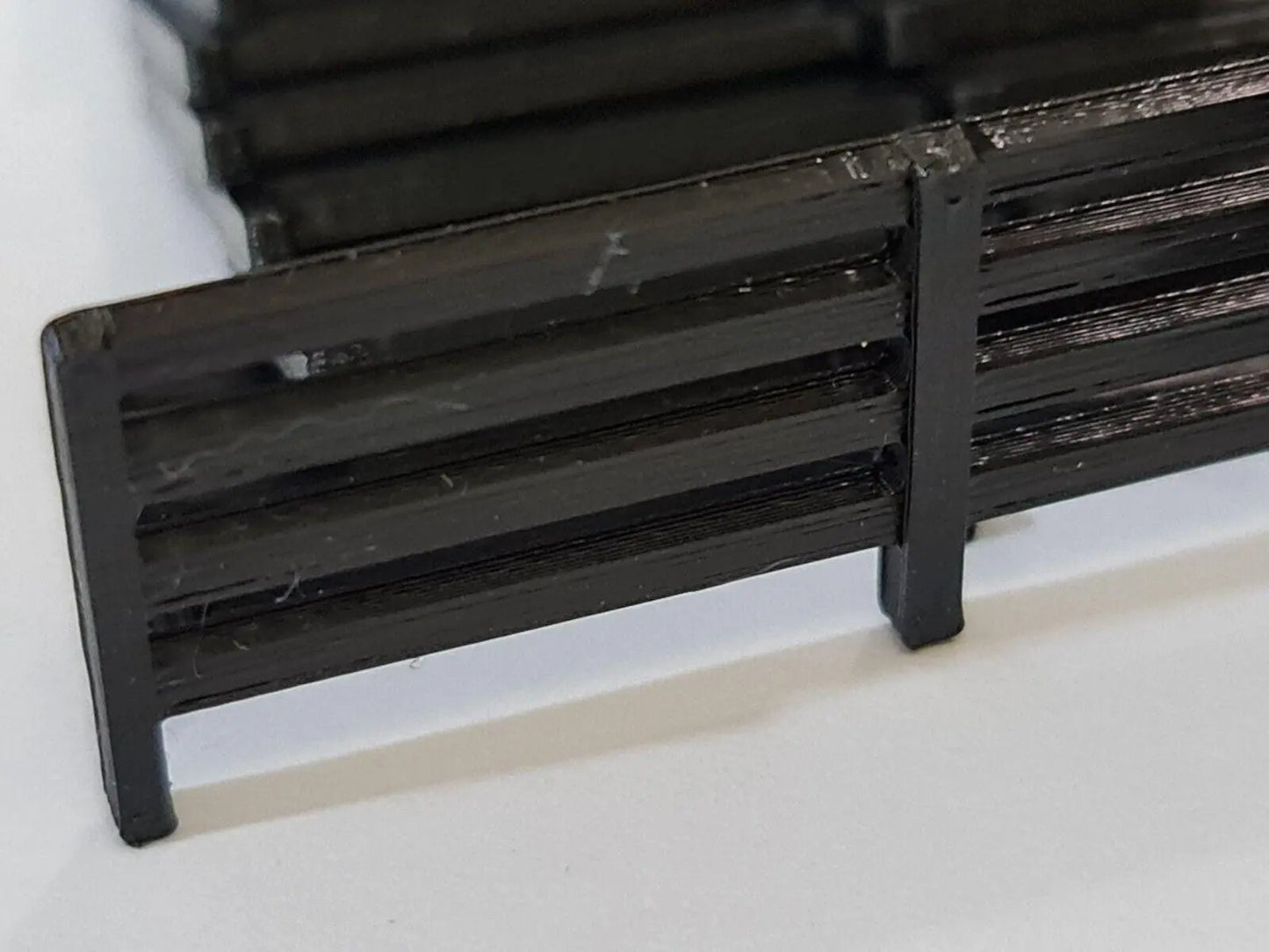 Fencing Railings OO HO New 10 Pack Black  Gauge 1:76 Scale Models Train Railway 3D Peak Print