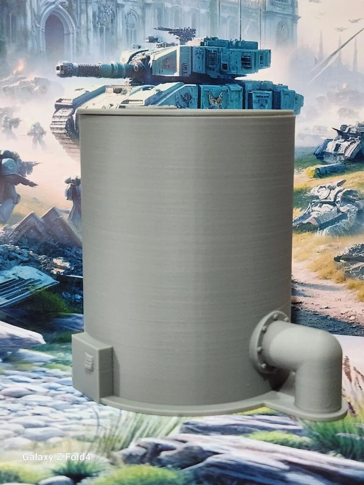 Storage Tank Tower  4" (100mm) - 28mm War Gaming Compatible Scenery 3D Peak Print