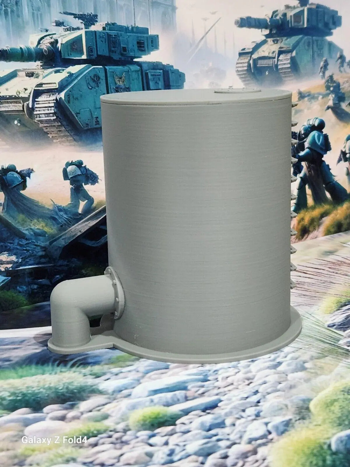 Storage Tank Tower  4" (100mm) - 28mm War Gaming Compatible Scenery 3D Peak Print