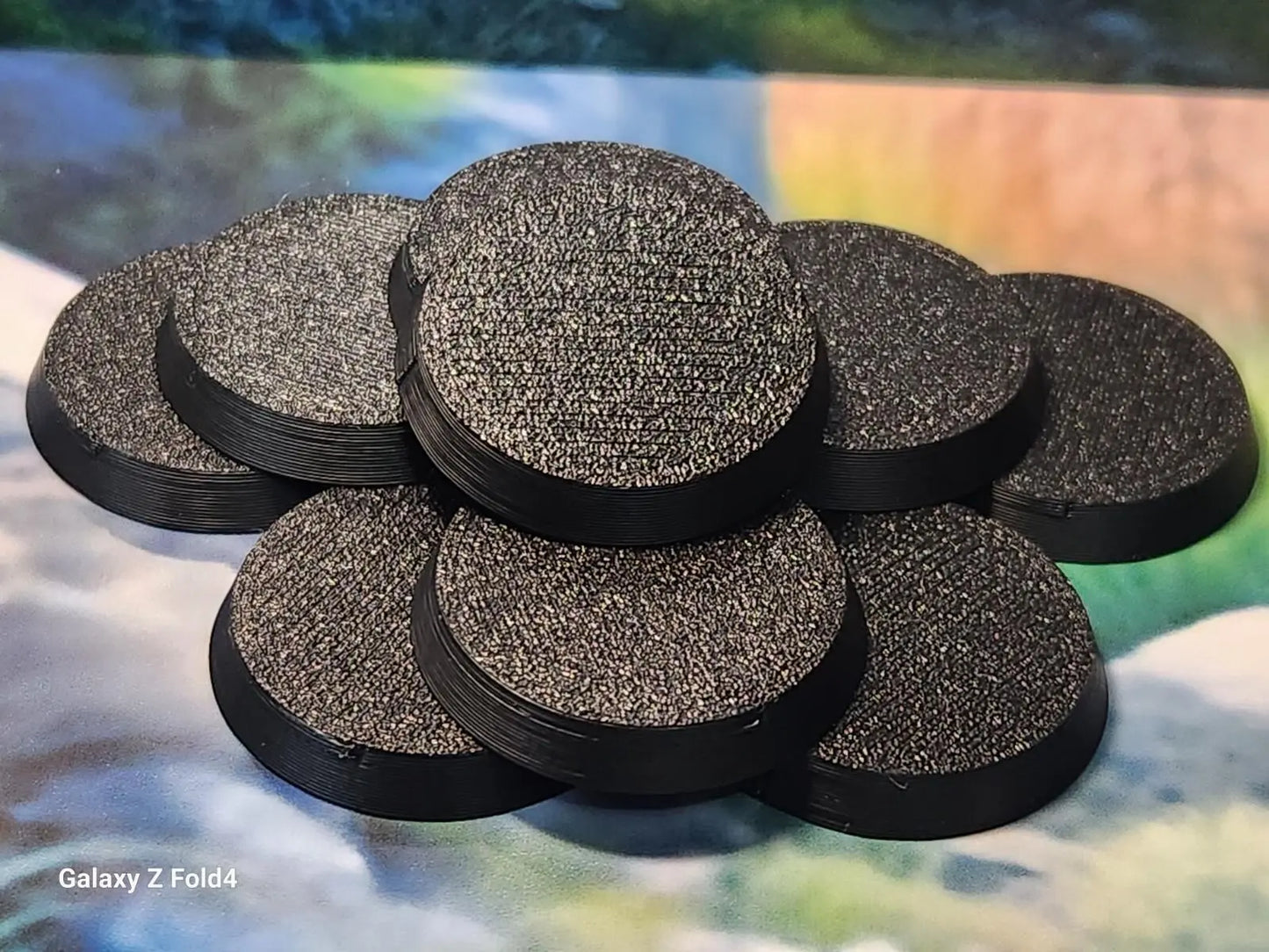 Wargaming Bases 40mm Round Durable Plastic for War Gaming Tabletop Games 3D Peak Print