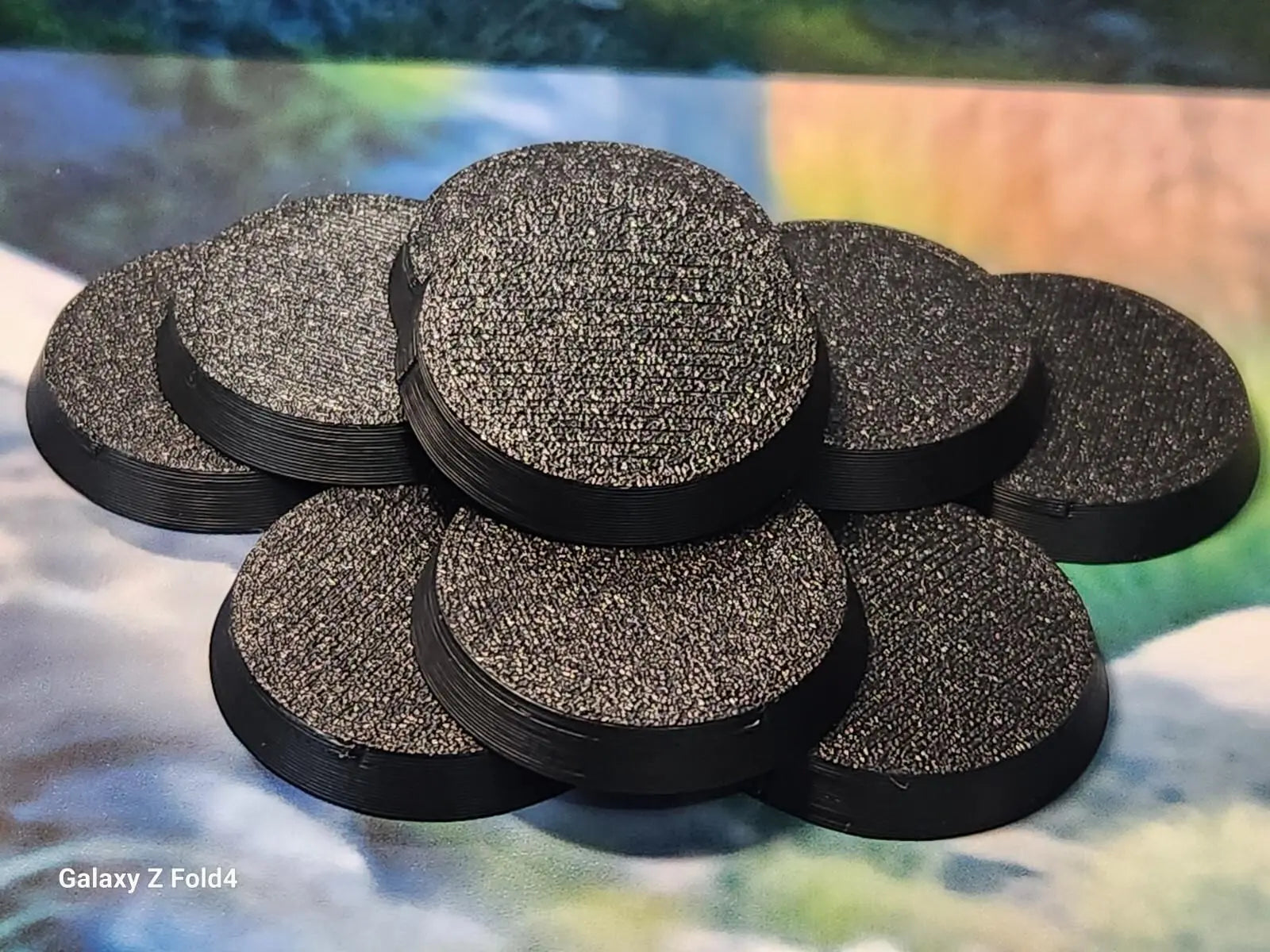 Wargaming Bases 40mm Round Durable Plastic for War Gaming Tabletop Games 3D Peak Print