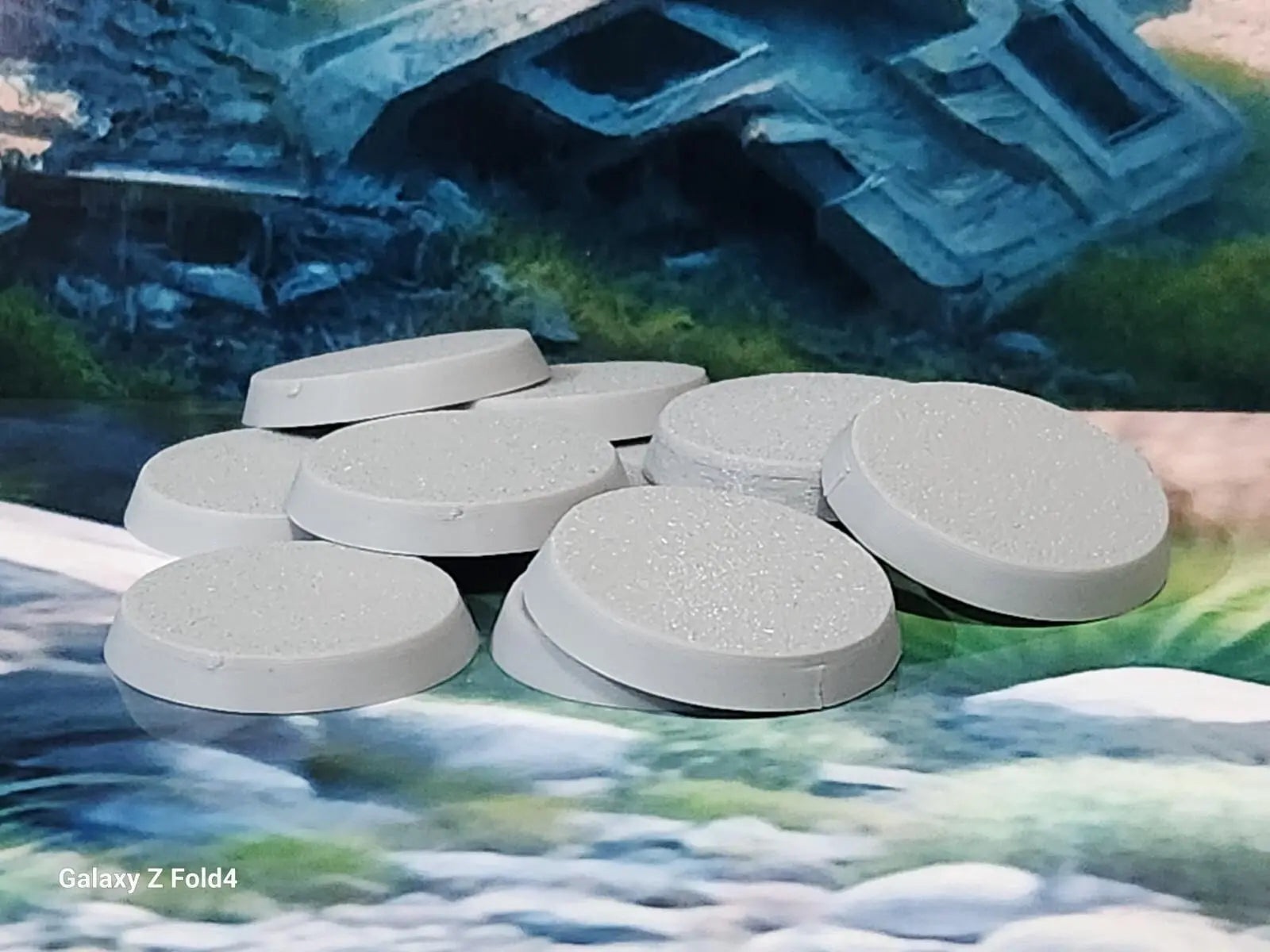 Wargaming Bases 40mm Round Durable Plastic for War Gaming Tabletop Games 3D Peak Print