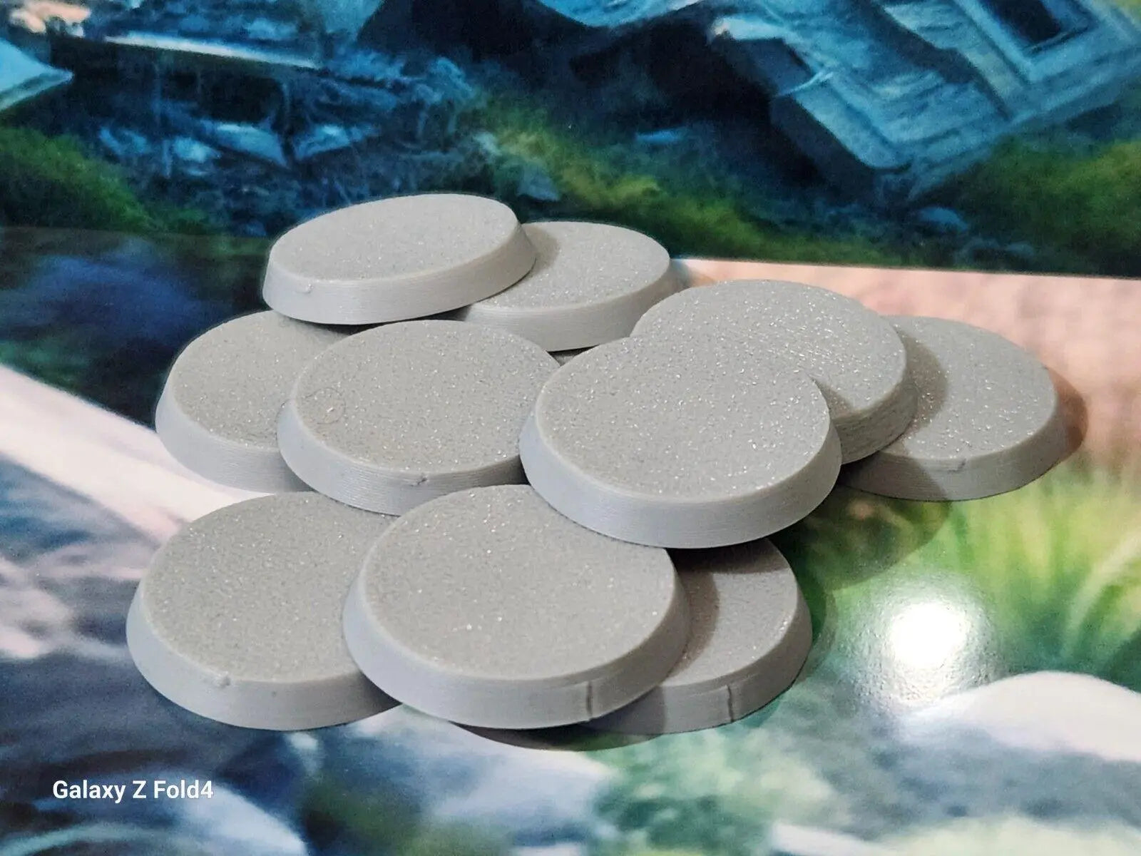 Wargaming Bases 40mm Round Durable Plastic for War Gaming Tabletop Games 3D Peak Print