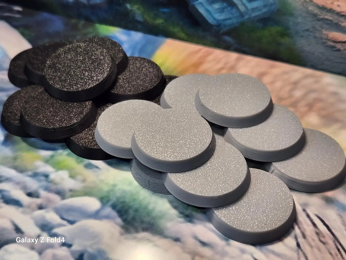 Wargaming Bases 40mm Round Durable Plastic for War Gaming Tabletop Games 3D Peak Print