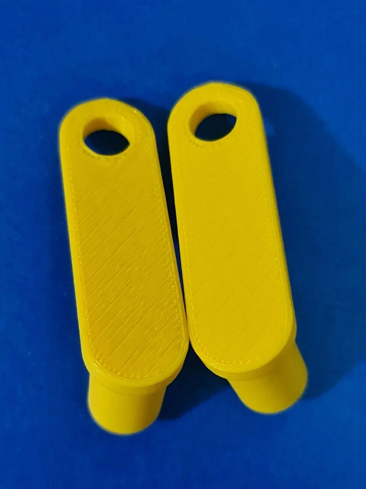 2 x Square 6x6mm Gas Electric Meter Box Utility Key Cupboard Yellow PLA Bio 3D Peak Print