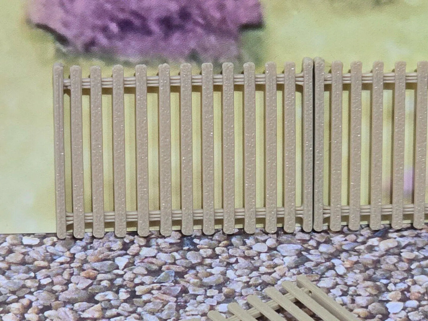Garden Fencing 6ft N Gauge New 10 Pack Wood 1:148 Scale Models Train Railway 3D Peak Print