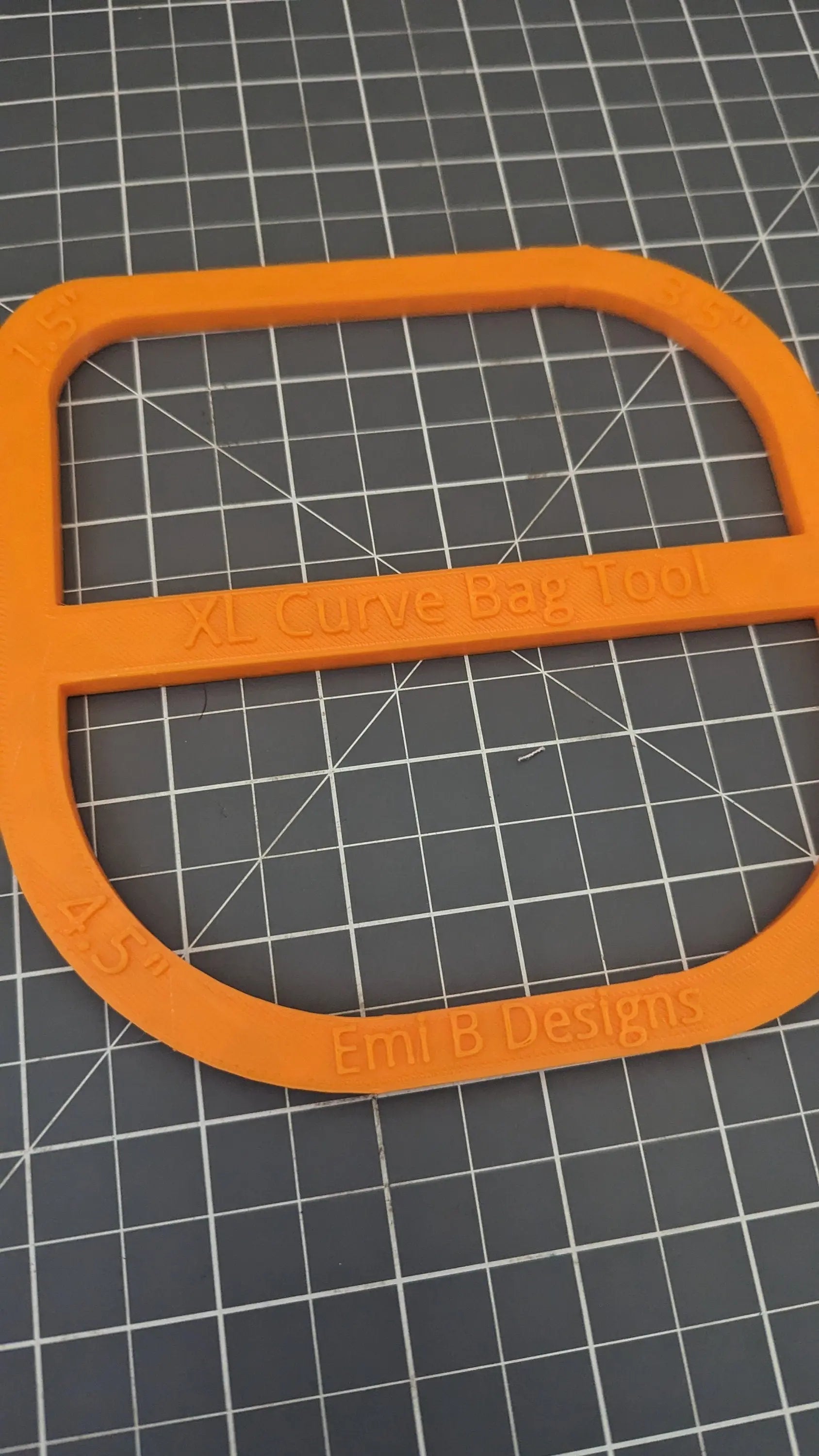 XL Curved Corner Tool Curved Bag ruler Curved corner Tool Bag Making Ruler Bag Making Tool Make curved in your Sewing Projects 3D Peak Print