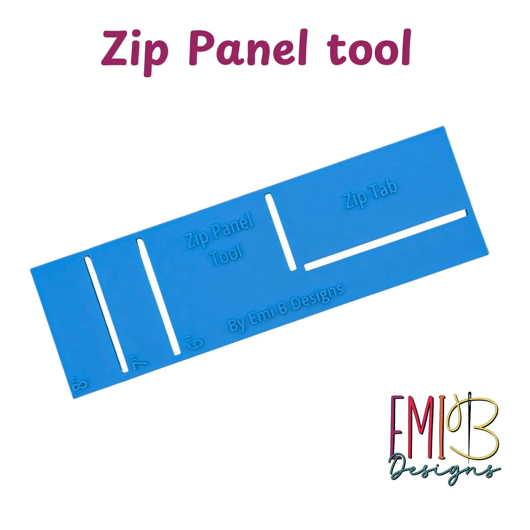 Zip Panel Tool Bag Making Tool Bag Making Ruler Make zip closures in your bag 3D Peak Print