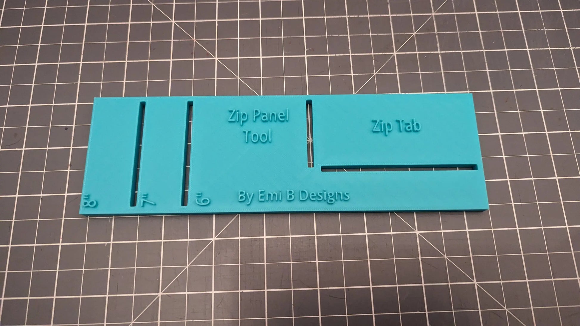 Zip Panel Tool Bag Making Tool Bag Making Ruler Make zip closures in your bag 3D Peak Print