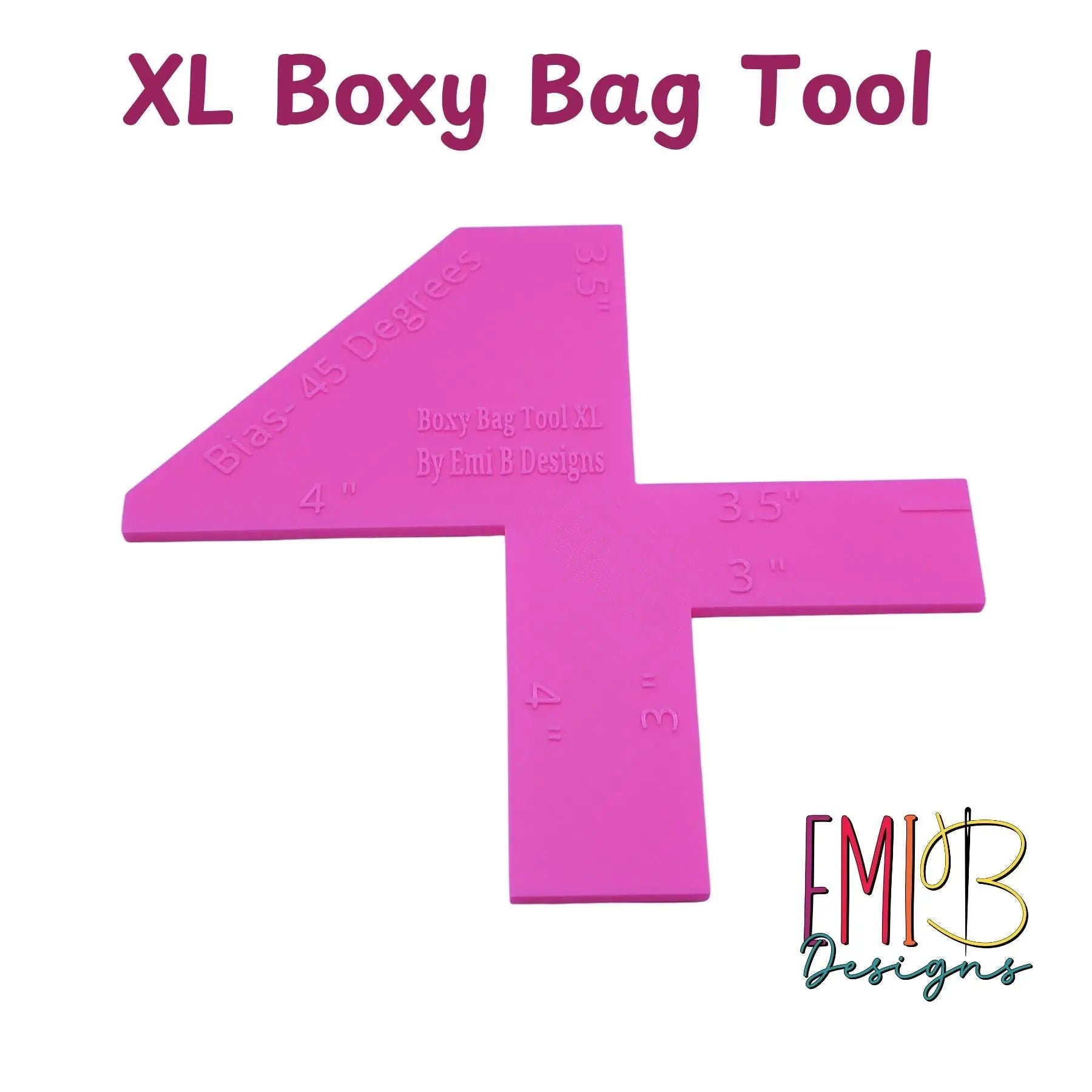 XL Boxy Bag Tool Bag Making Tool Bag Making Ruler XL Bags 3D Peak Print