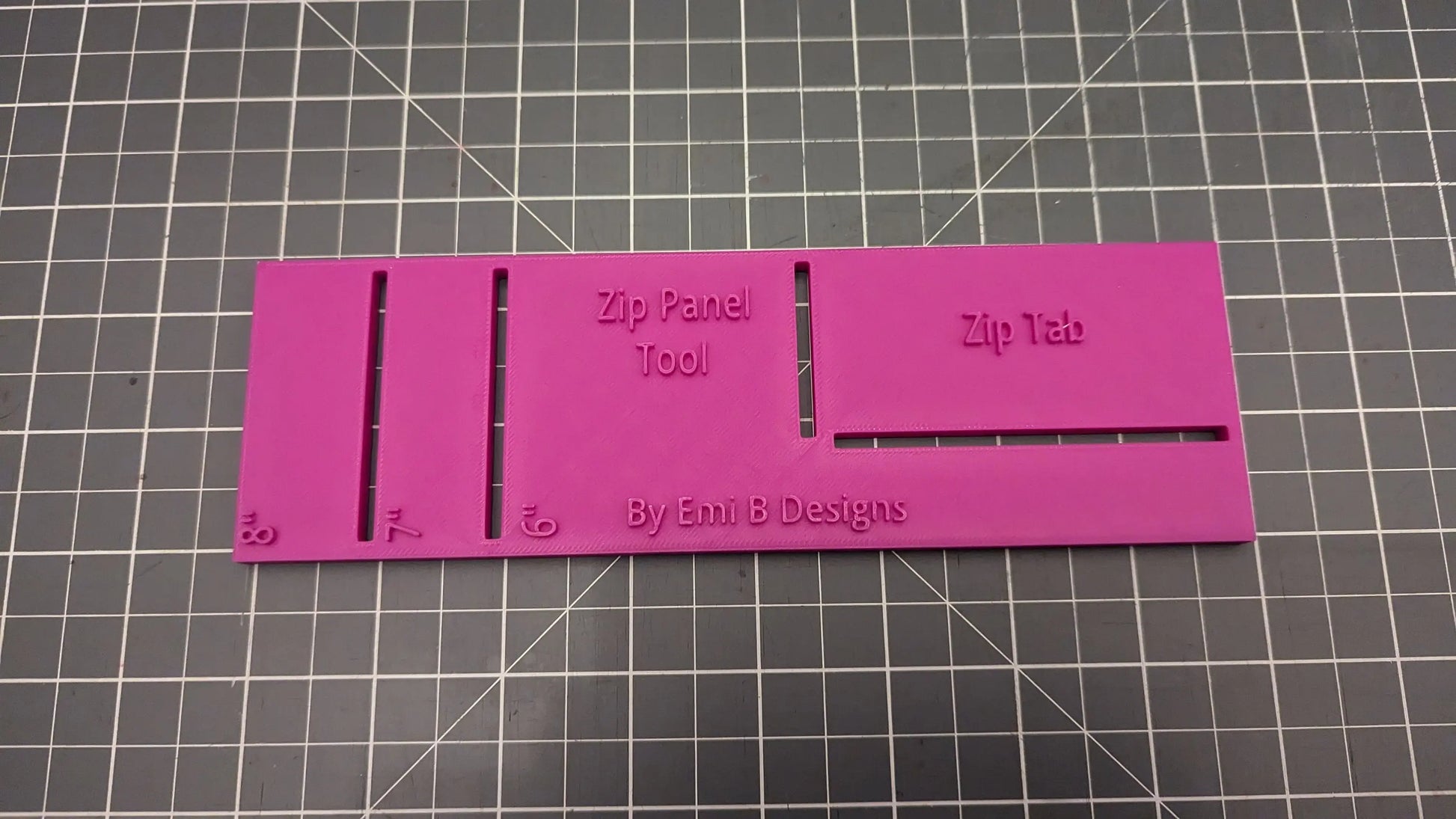 Zip Panel Tool Bag Making Tool Bag Making Ruler Make zip closures in your bag 3D Peak Print