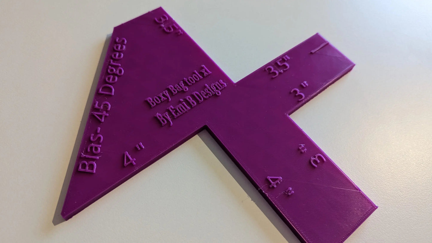 XL Boxy Bag Tool Bag Making Tool Bag Making Ruler XL Bags 3D Peak Print