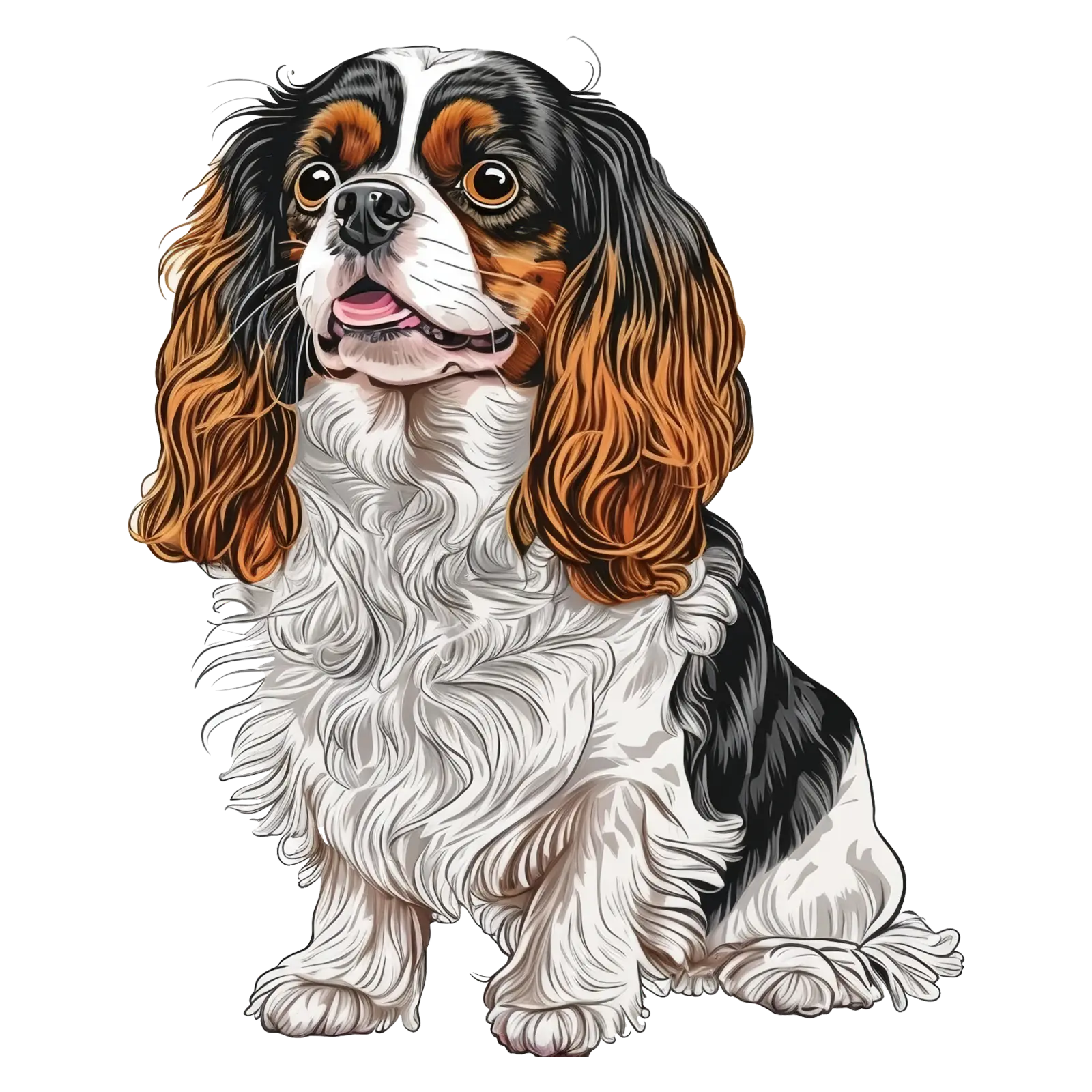 260 Handmade by Labels, Dog Breeds, Craft stickers, Address return Cavalier