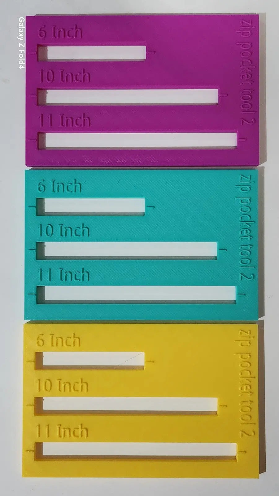 Zip Pocket Tool 2 Make your own Zip Pockets How to sew a zip pocket Zip tool 3D Peak Print