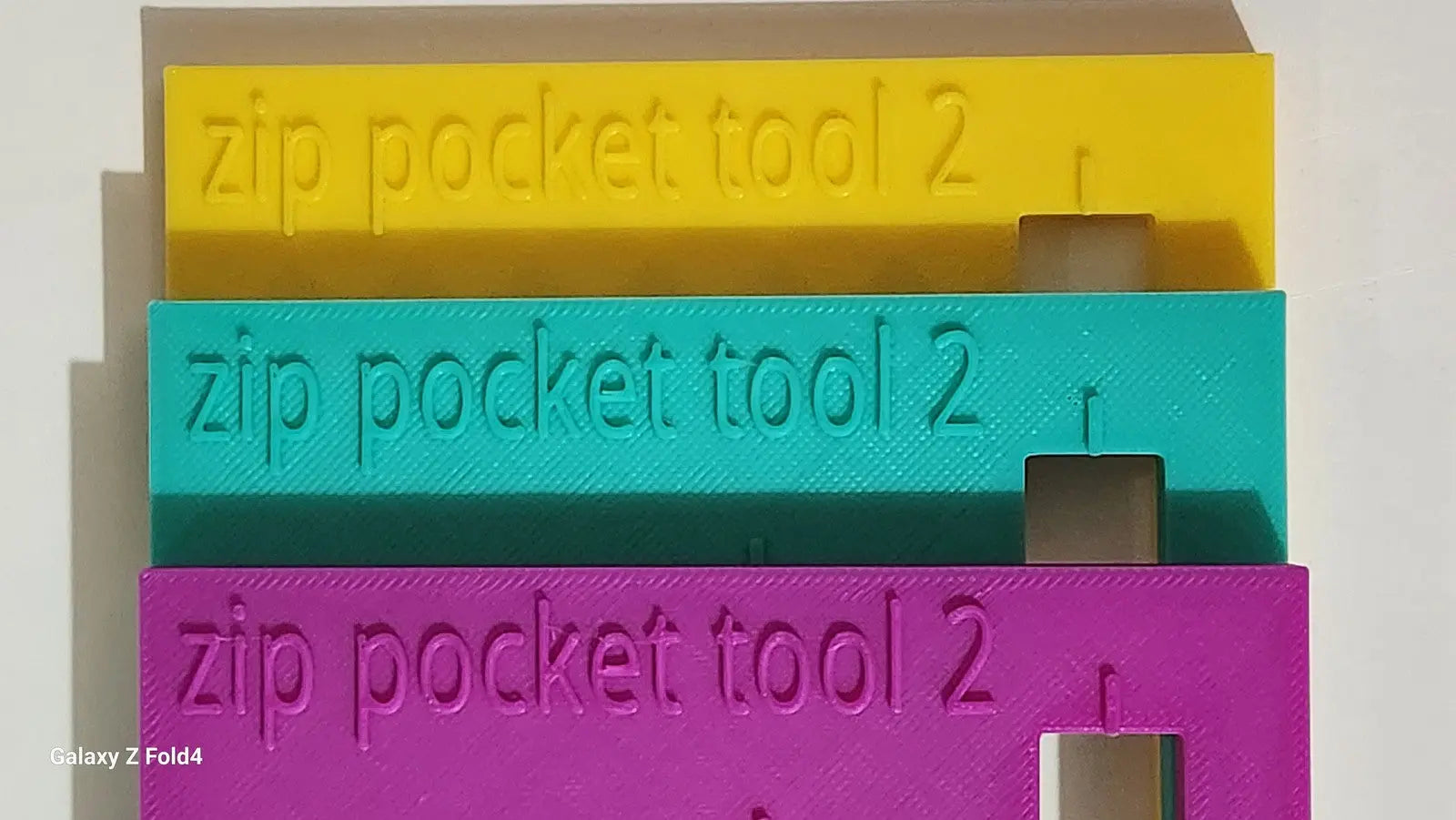 Zip Pocket Tool 2 Make your own Zip Pockets How to sew a zip pocket Zip tool 3D Peak Print